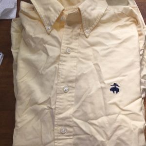 Yellow Brooks Brothers Button Down Dress Shirt
